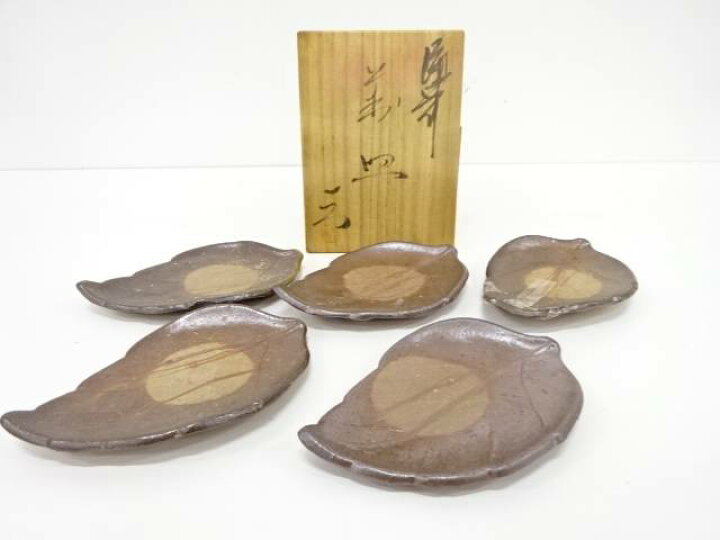 楽天市場】備前焼 見附文雄造 銘々皿5客揃【中古】【道】 宗sou : お 