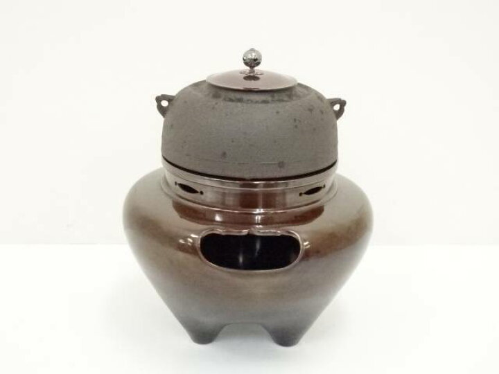 楽天市場】釜師 人間国宝 高橋敬典・鋳物師 金森彦兵衛造 唐銅琉球風炉  