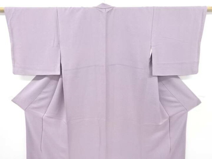 織柄単衣色無地着物【中古】【着】 宗sou