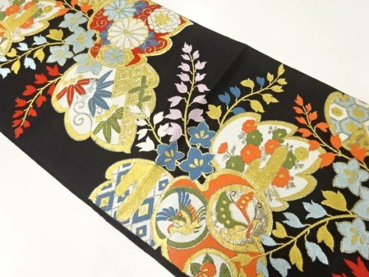 蝶に辻ヶ花模様織出し袋帯【中古】【着】【sp_off】 （楽天市場】切り 