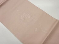 鏡裏に菊・ヱ霞模様刺繍名古屋帯【中古】【着】 宗sou