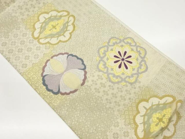 楽天市場】市松に華文模様織出し袋帯【中古】【着】 宗sou : お茶道具 