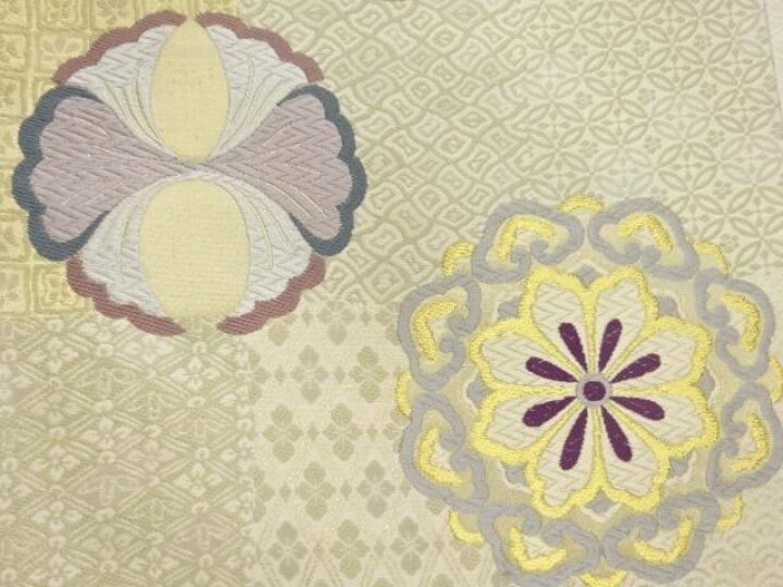 楽天市場】市松に華文模様織出し袋帯【中古】【着】 宗sou : お茶道具 