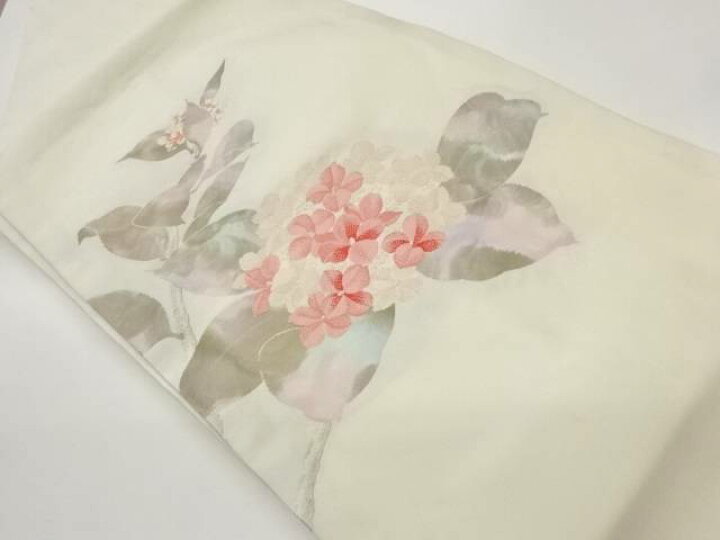楽天市場】紫陽花模様織出し名古屋帯【中古】【着】【名古屋帯】 宗sou 