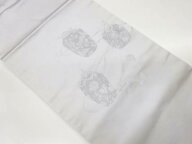 仕覆に花鳥・角倉文模様織出し名古屋帯【中古】【着】【名古屋帯】 宗sou