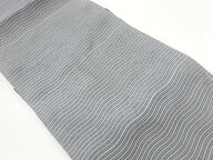 絽綴れよろけ横縞模様織出し名古屋帯【中古】【着】【名古屋帯】 宗sou