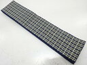 格子模様織り出し　男物角帯【中古】【着】【帯】 宗sou
