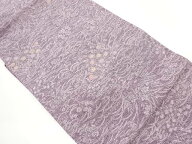 絞り秋草に流水模様名古屋帯【中古】【着】【名古屋帯】 宗sou