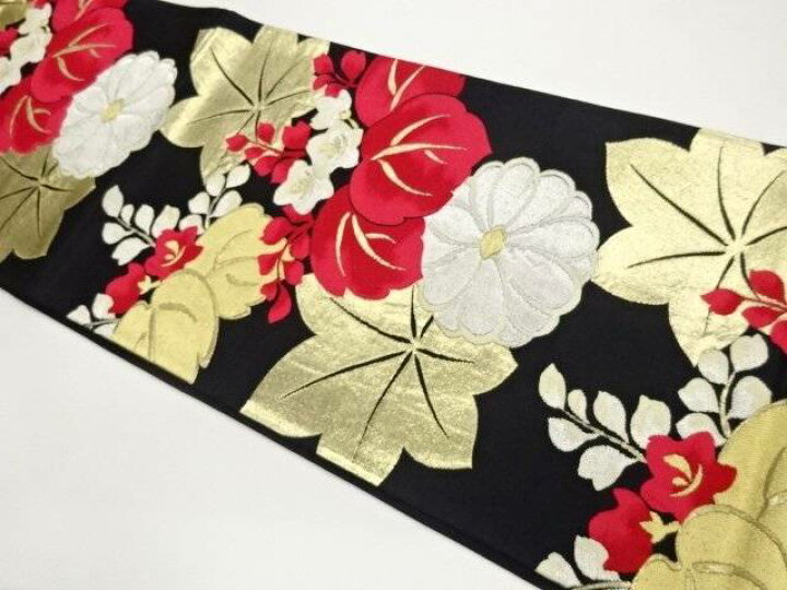 楽天市場】桐に菊・紅葉模様織出し袋帯【中古】【着】【袋帯】 宗sou 