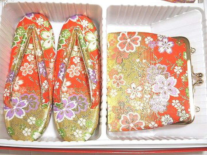 楽天市場】七五三お祝い用 女児用 箱迫 はこせこ 7R 金襴 赤地 桜 : 装 