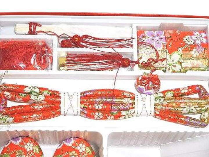 楽天市場】七五三お祝い用 女児用 箱迫 はこせこ 7R 金襴 赤地 桜 : 装 