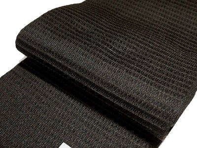 楽天市場】半幅帯 浴衣帯 四寸帯 黒 ワッフル織 日本製 無地 夏の着物 