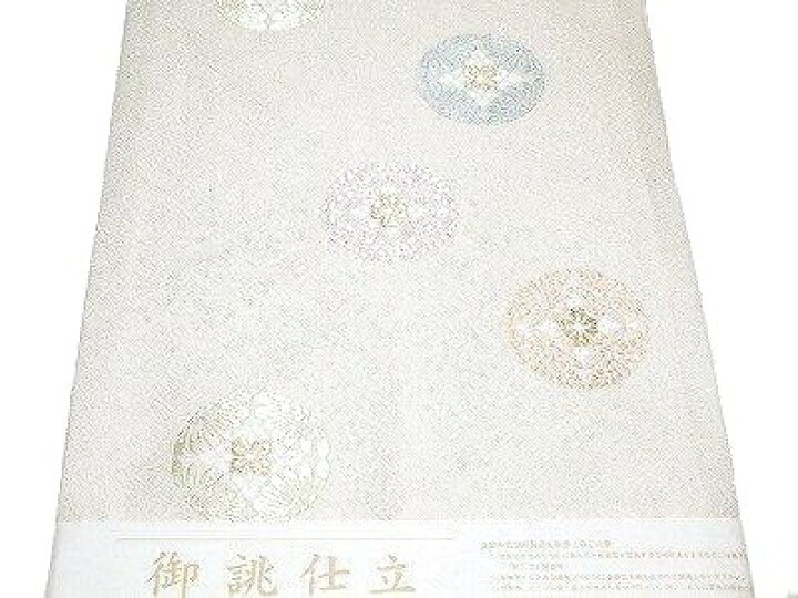 楽天市場】正絹九寸名古屋帯 西陣織 仕立て上がり淡いグレイ地 唐織調 