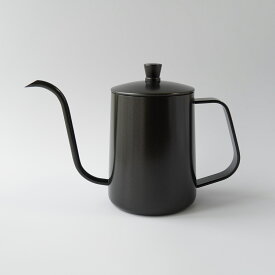 FUN COFFEE ドリップポット ケトル 直火 ガス 対応 細口 600ml アウトドア キャンプ キャンパー ドリップケトル コーヒーポット コーヒー ケトル ステンレス製 ブラック シルバー 2人用 3人用 おしゃれ ハンドドリップ 新生活