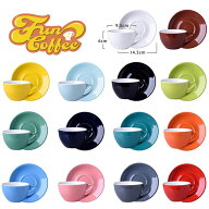 【 楽天ランキング1位 】FUN COFFEE ラテボウル おしゃれ ラテアート ソーサーセット ラテ カフェラテ カ…