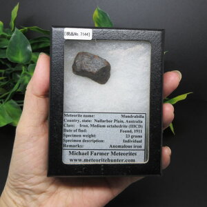 【天然石】マンドラビラ隕石☆ルース☆オーストラリア☆希少☆隕石☆現品1点☆NO.7144☆オクタヘドライト☆異常種☆鉄隕石☆