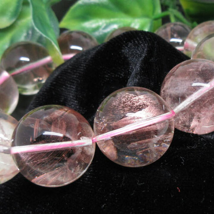 楽天市場】【天然石】天使のはしご☆ピンク☆エンジェルラダー☆19ミリ  