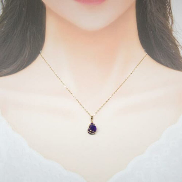 楽天市場】【天然石】スギライト☆ペンダント☆トップ☆18K☆18金 