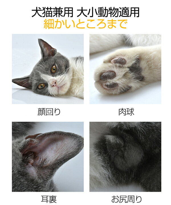 楽天市場 ペット用バリカン 犬 猫 バリカン 足裏 顔 肉球 顔周り 耳裏 Usb充電式 コードレス 低騒音 低振動 静音設計 初心者 毛剃り 自宅用 猫用バリカン 犬用バリカン ペット美容 大小動物適用 ラッキースペース楽天市場店