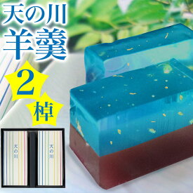 【P最大9倍★スーパーSALE】 (予約販売)羊羹 ようかん 天の川羊羹（2棹）ギフト スイーツ 和菓子 七夕 ※2024年6月18日頃より順次出荷