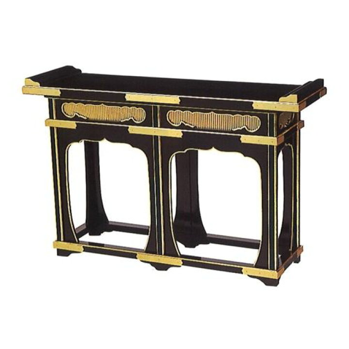 楽天市場】立焼香机 (黒塗面金箔押・金具付) 幅3.5尺(約105cm) : 創寿 