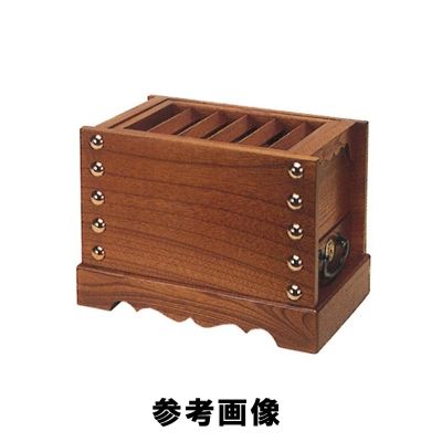 【寺院用品／賽銭箱】箱型賽銭箱 [欅製] 1.5尺