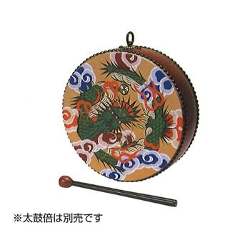 せん法太鼓(極彩色・欅調) 1.2尺