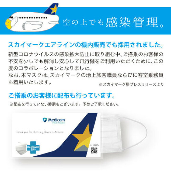 楽天市場 スカイマーク 機内配布モデル プロレーンマスク リラックスタイプ 7枚入 3袋セット 爽快ドラッグ