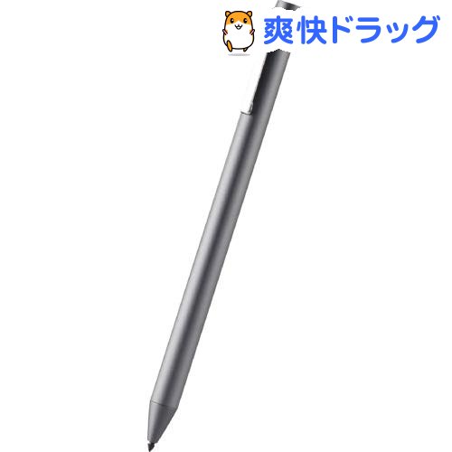 エレコム ELECOM アクティブスタイラスペン タッチペン 極細 商品追加値下げ在庫復活 グレー 1本 2mm 日本製 iPad専用 P-TPACSTAP01GY