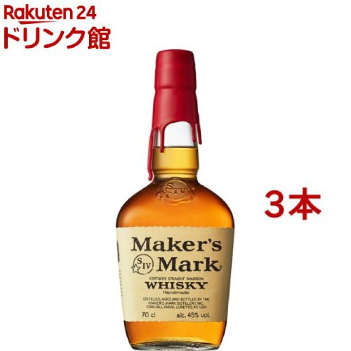 楽天市場】サントリー バーボンウイスキー メーカーズマーク(700ml*3本