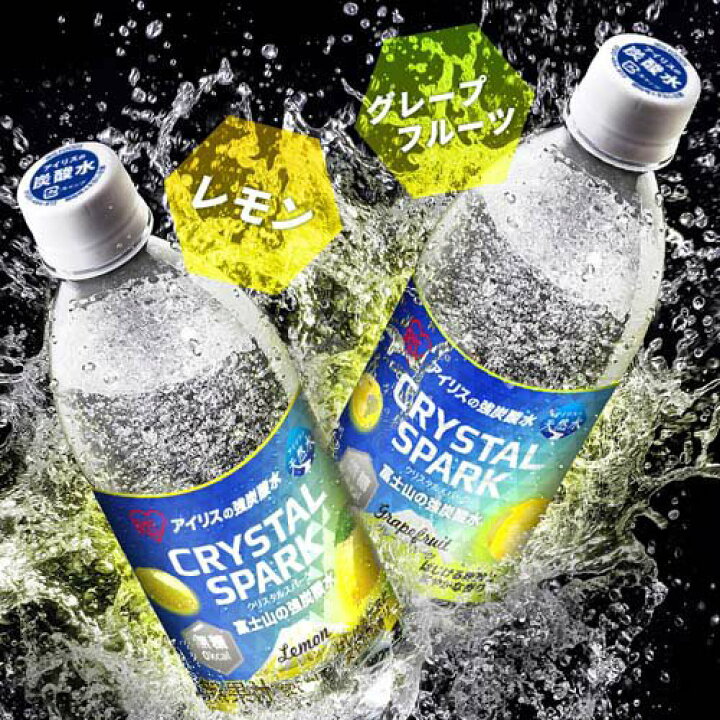 楽天市場】アイリス 富士山の強炭酸水 レモン ラベルレス(500ml×48本 
