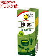 マルサン 豆乳飲料 抹茶(200ml×24本セット)【マルサン】[健康 イソフラボン コレステロール]