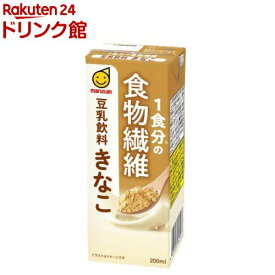 1食分の食物繊維 豆乳飲料 きなこ(200ml×24本)[健康 朝食 イソフラボン コレステロール 食物繊維]