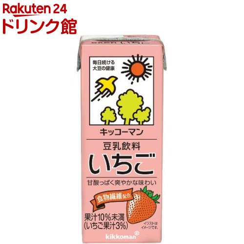 キッコーマン 豆乳飲料 いちご(200ml*18本入)