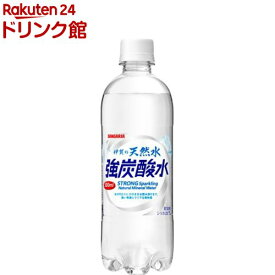 サンガリア 伊賀の天然水 強炭酸水(500ml*24本入)【サンガリア 天然水炭酸水】