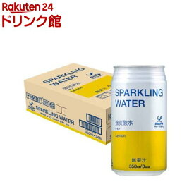 神戸居留地 スパークリングウォーター 強炭酸水 レモン 缶 無糖 ソーダ 炭酸水(350ml*24本入)【神戸居留地】