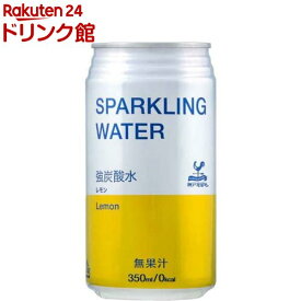 神戸居留地 スパークリングウォーター 強炭酸水 レモン 缶 無糖 ソーダ 炭酸水(350ml*24本入)【神戸居留地】