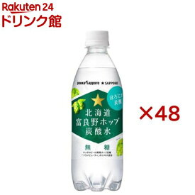 北海道富良野ホップ 炭酸水(24本入×2セット(1本500ml))
