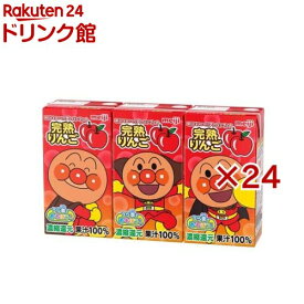 明治 それいけ！アンパンマンの完熟りんご100(3本入×24セット(1本あたり125ml))【明治】
