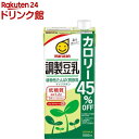 マルサン 調製豆乳 カロリー45％オフ(1L×6本入)【マルサン】[健康 イソフラボン コレステロール]