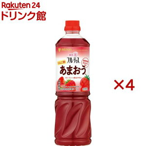 ミツカン 業務用フルーティス りんご酢 あまおう 6倍濃縮タイプ(1000ml×4セット)【フルーティス(飲むお酢)】