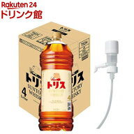 【企画品】サントリー トリスウイスキー 定量ポンプ付 ペット(4000ml×4本入)