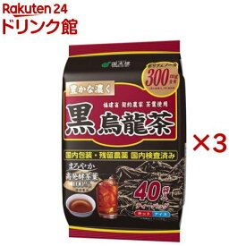 国太楼 豊かな濃く 黒烏龍茶 ティーバッグ(40袋入×3セット)【国太楼】[高発酵茶葉使用 ウーロン茶 大容量]