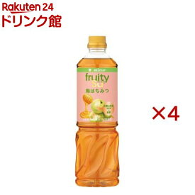 ミツカン フルーティス 黒酢 梅はちみつ 6倍濃縮タイプ 業務用(1000ml×4セット)【フルーティス(飲むお酢)】