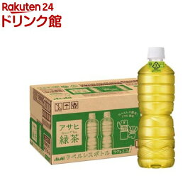 アサヒ 緑茶 ラベルレス ペットボトル(630ml*24本入)【アサヒ】[お茶 緑茶]