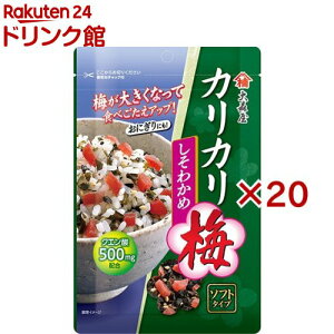 大森屋 カリカリ梅 しそわかめ(40g×20セット)【大森屋】