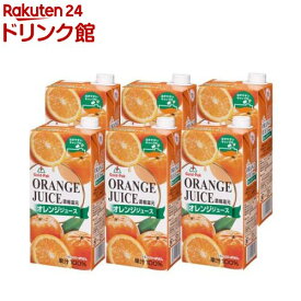 ゴールドパック オレンジジュース(1000ml*6本入)【ゴールドパック】[オレンジジュース 紙パック 1L]