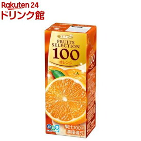 FRUITS SELECTION オレンジ100(200ml*24本入)【エルビー飲料】