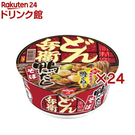 日清のどん兵衛 鴨だしそば ケース(12食入×2セット(1食104g))【日清のどん兵衛】