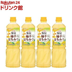 フルーティス りんご酢 柚子はちみつ 6倍濃縮タイプ 業務用(1000ml×4セット)【フルーティス(飲むお酢)】[業務用フルーティス 飲む酢 リンゴ酢 ビネグイット]